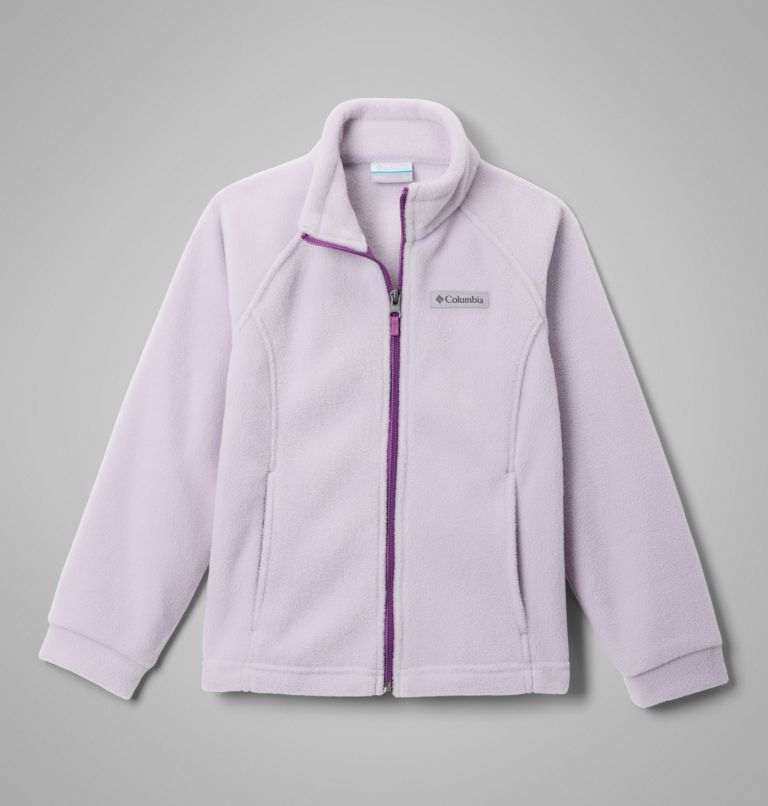 Pile morbido Benton Springs™ con zip intera e tasche con zip, fit attivo per ragazze, ideale come strato intermedio.