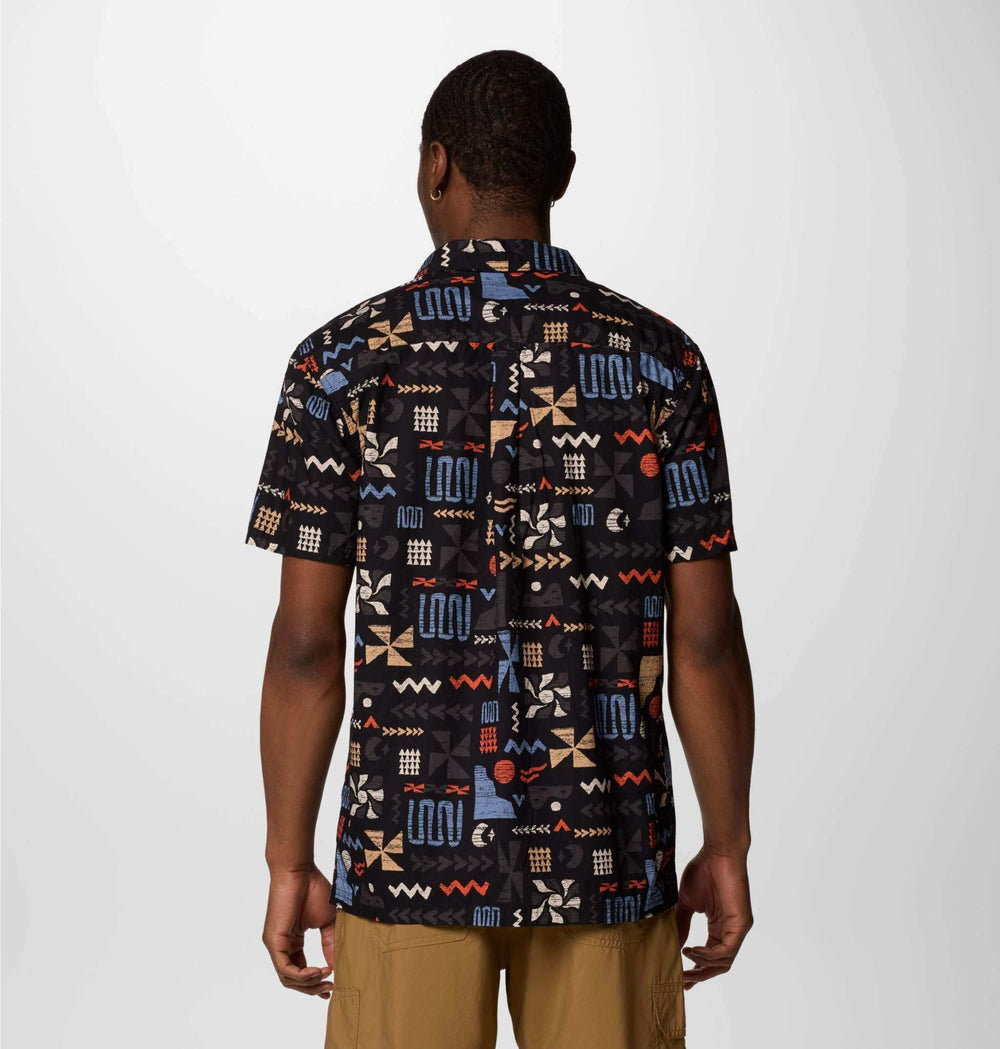 Camicia Uomo Pine Canyon™ maniche corte 100% cotone casual tasca bottone