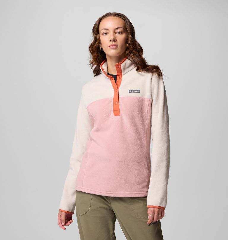 Pullover fleece leggero Columbia con mezza chiusura a bottoni e vestibilità regular fit