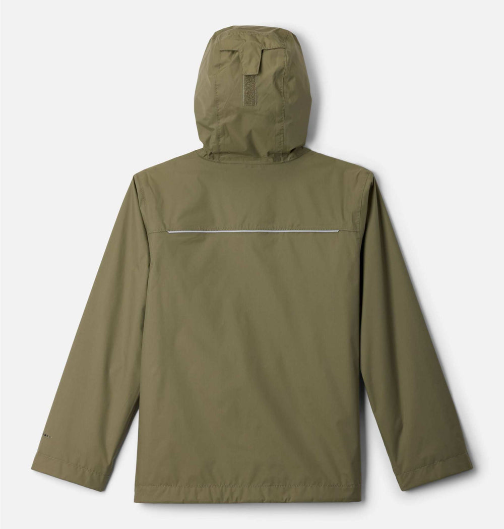 Giacca impermeabile Youth Boys Watertight™ II con cappuccio regolabile e riflettenti per visibilità sicura.