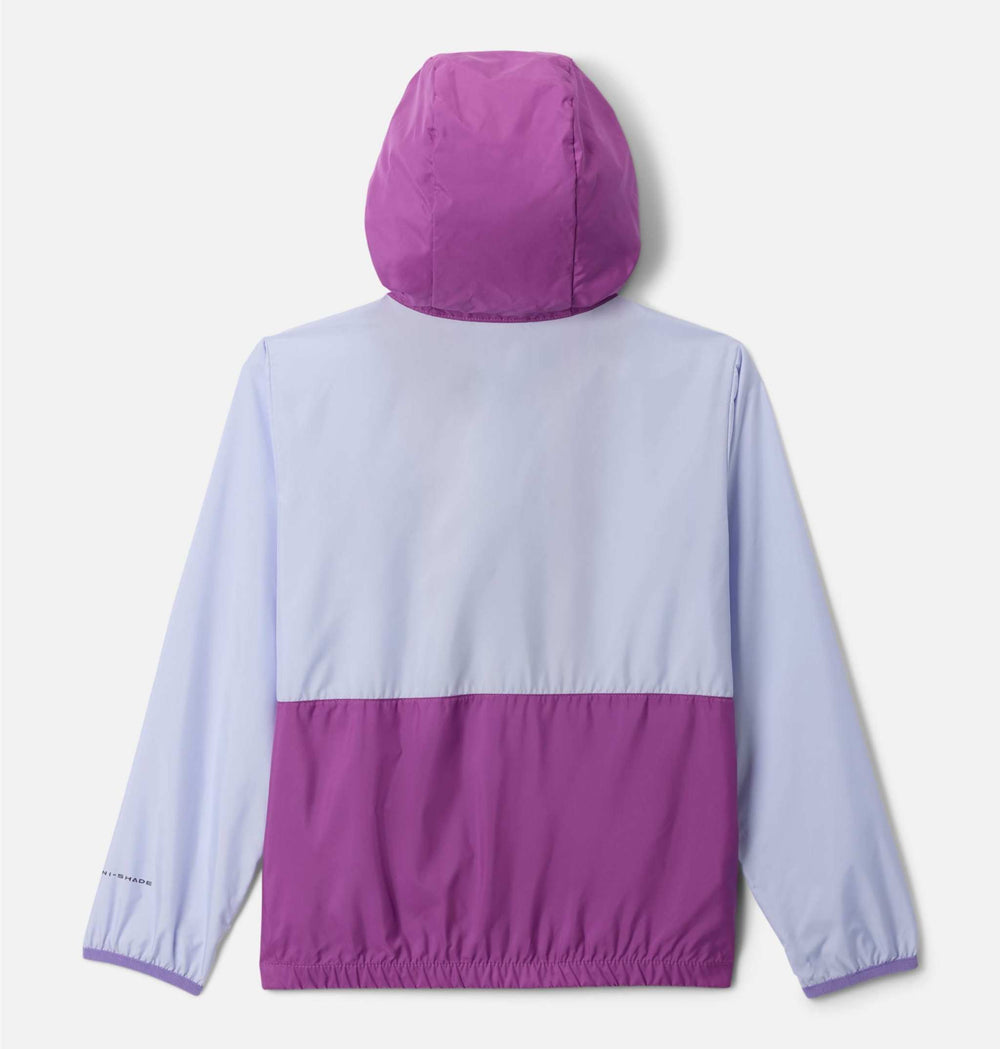 Giacca a vento Youth Unisex Back Bowl™ II con cappuccio e protezione UPF50, resistente all'acqua e alle macchie, ideale per escursionismo.