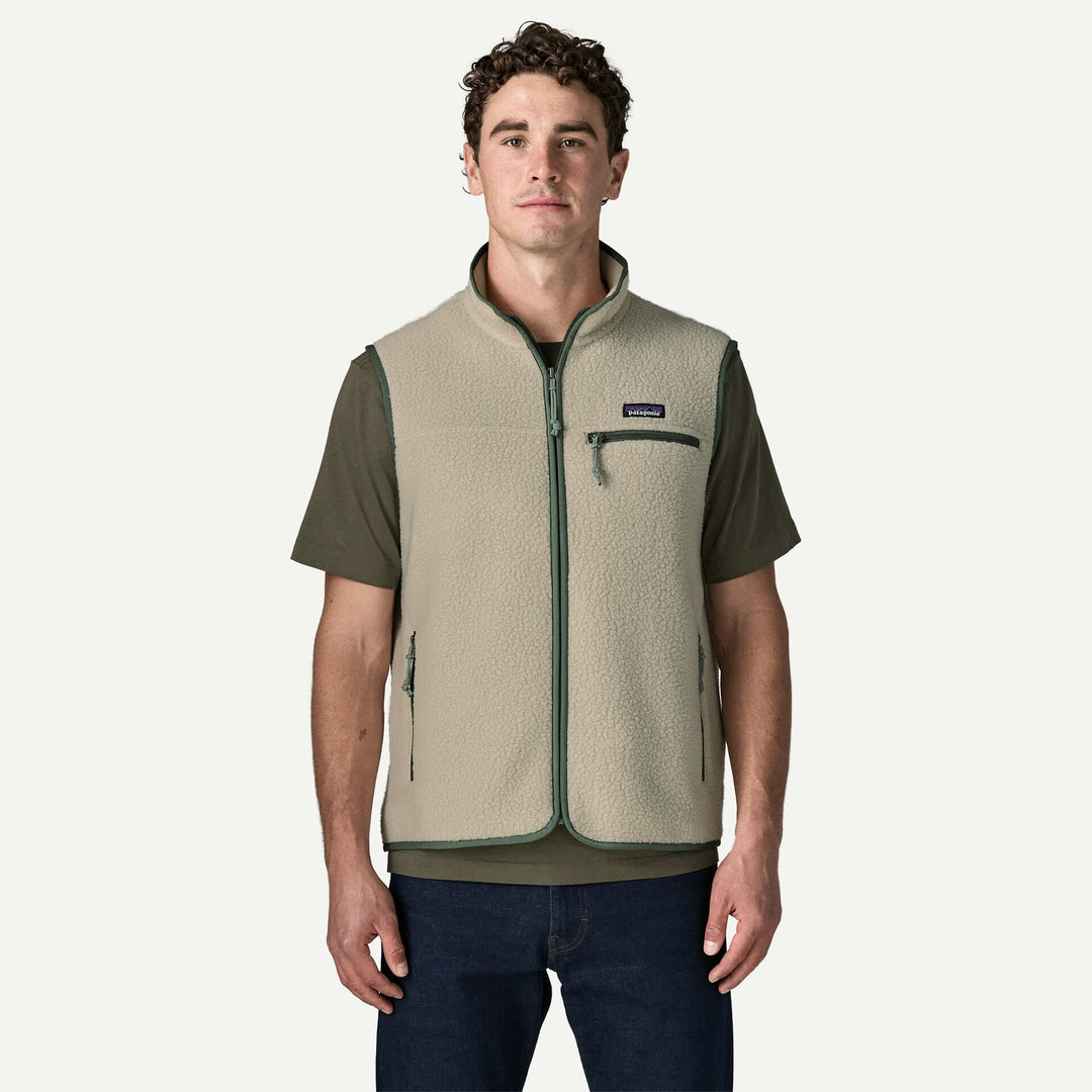 Patagonia M's Retro Pile Vest - Pelican / Canopy Green - foto 2