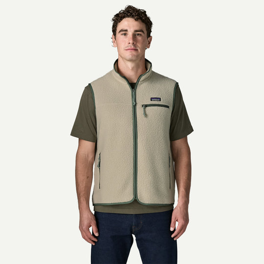 Patagonia M's Retro Pile Vest - Pelican / Canopy Green - foto 2