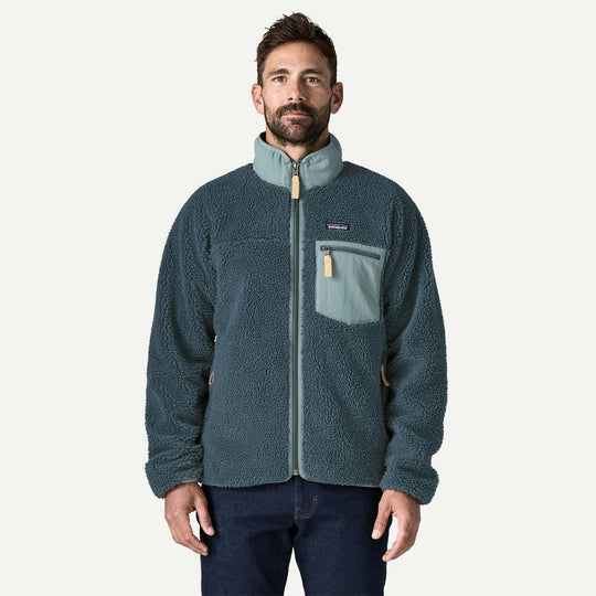 Patagonia Classic Retro-X Summit Blue - indossato davanti