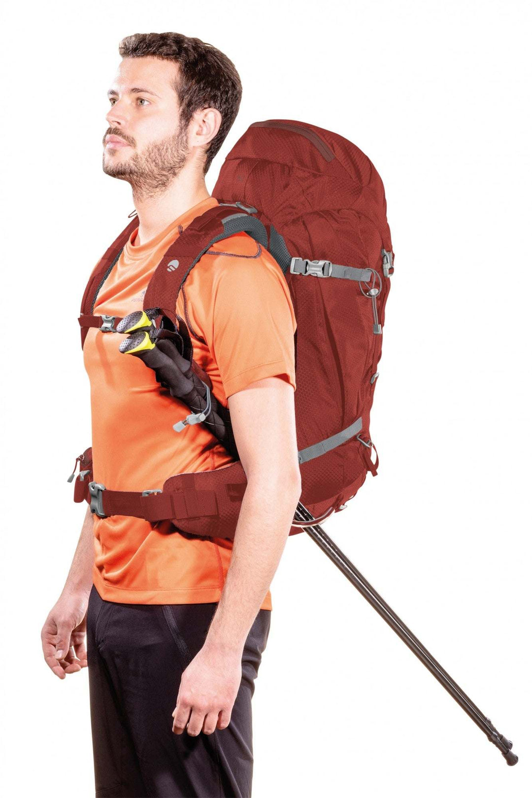Zaino Finisterre 38 hiking backpack with multiple pockets and ergonomic design.