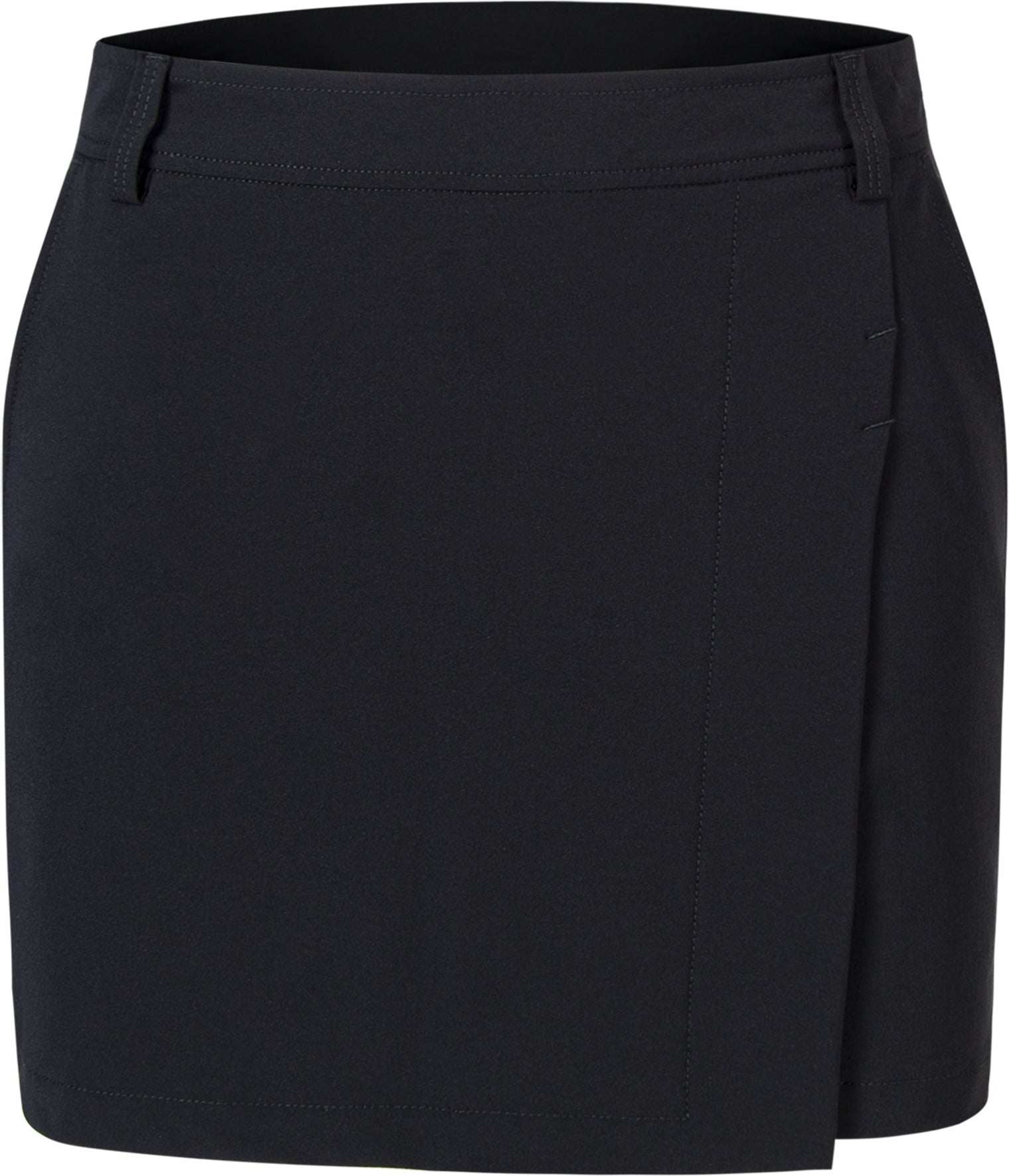 Outdoor Stretch Skirt for women, water-resistant nylon with integrated shorts, perfect for outdoor activities.