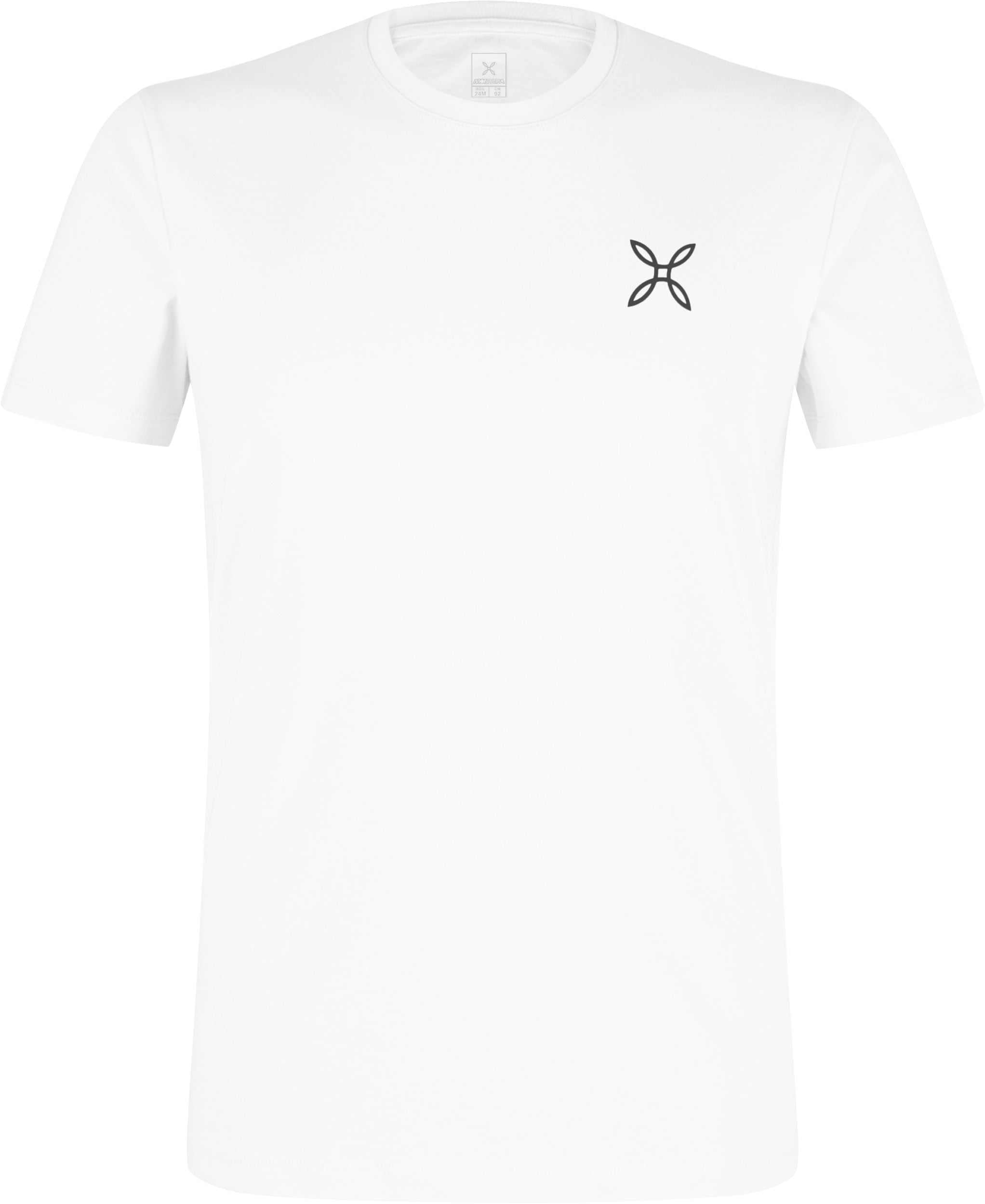 T-shirt Balance da uomo in cotone organico con stampa rock di rocce in equilibrio.