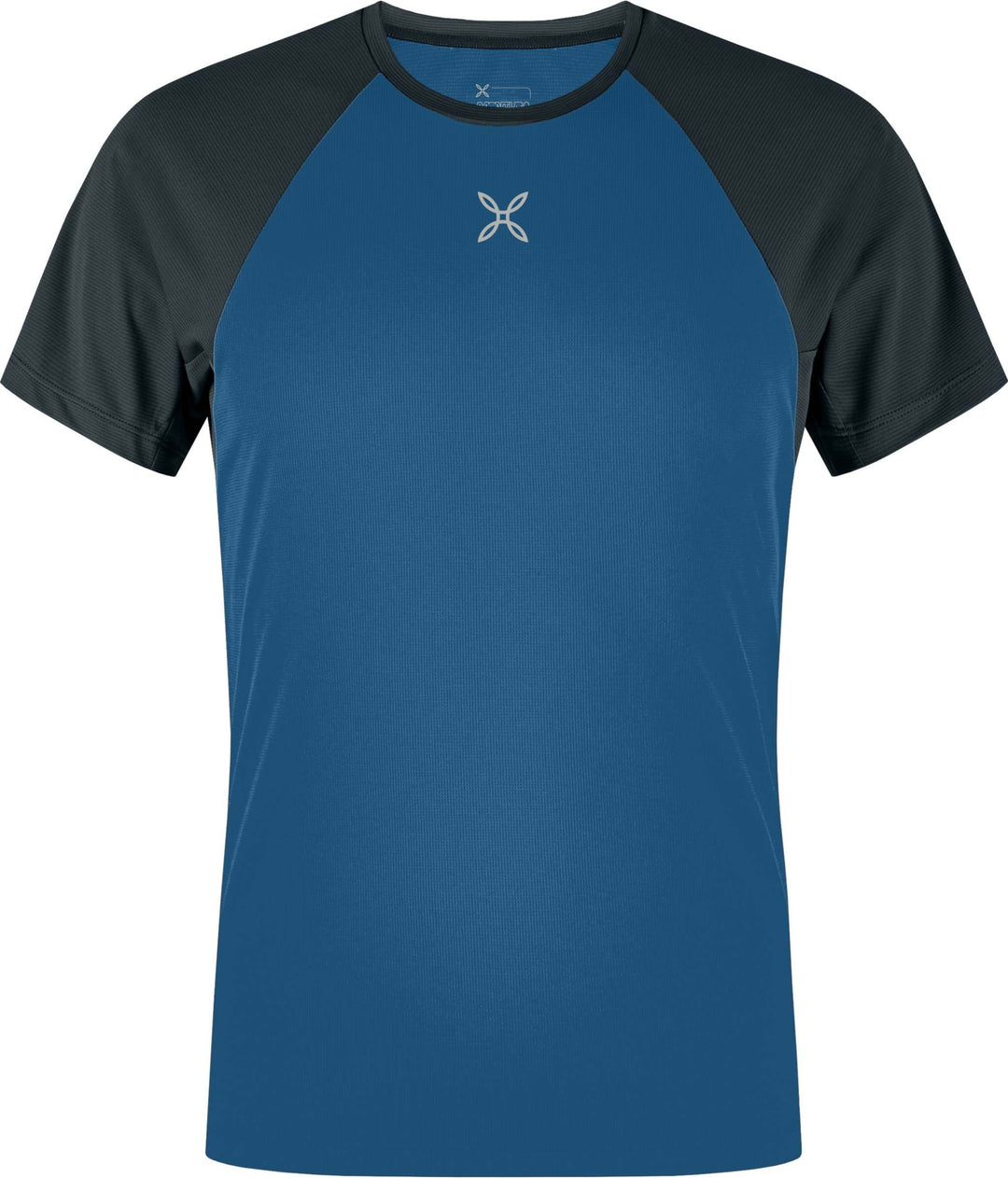 Outdoor 3 T-Shirt in blue and black, quick-drying, breathable, ideal for summer hiking.
