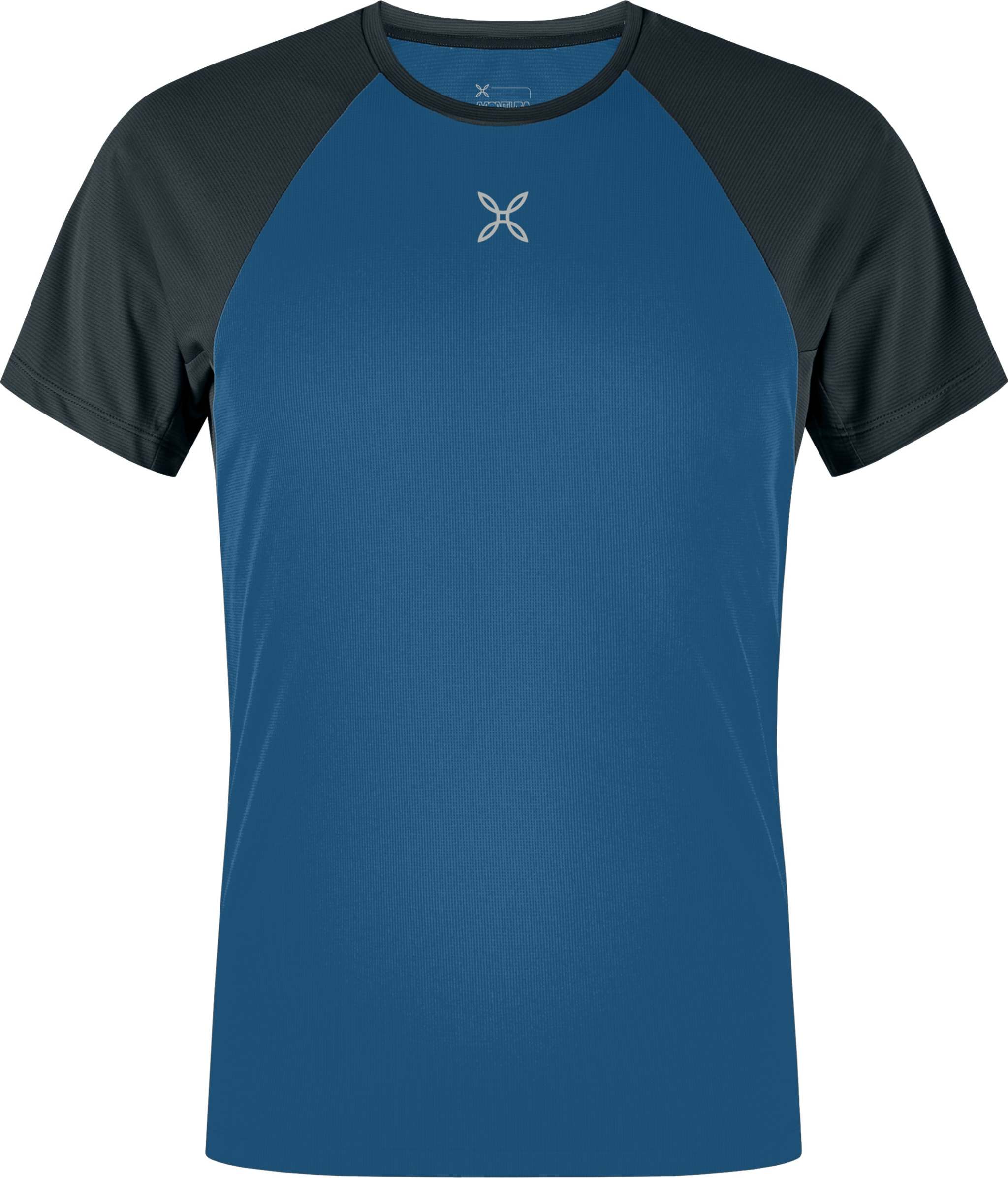 Outdoor 3 T-Shirt in blue and black, quick-drying, breathable, ideal for summer hiking.