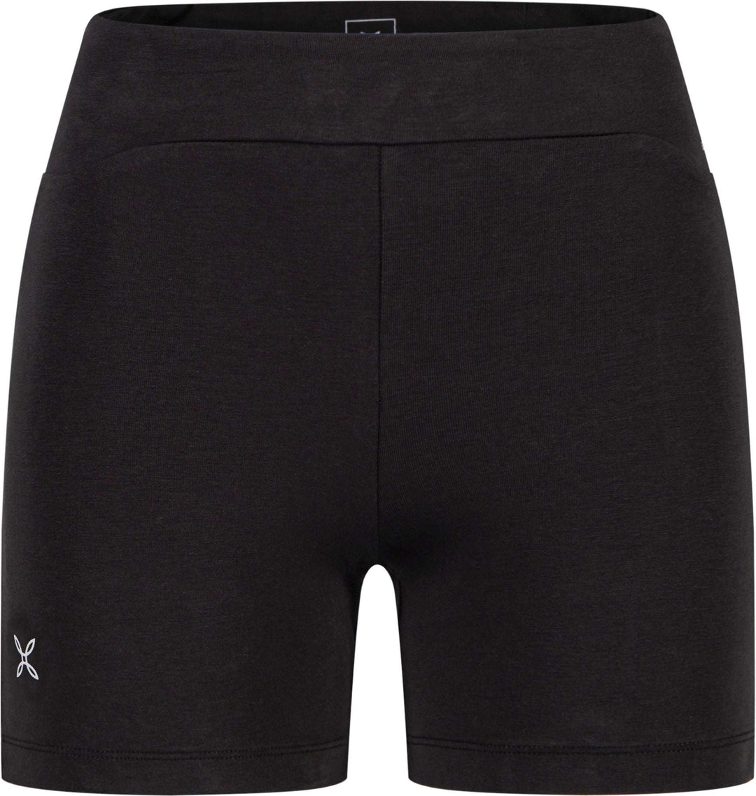 Pantaloncini Shiva donna in cotone organico elasticizzato per arrampicata comoda e flessibile