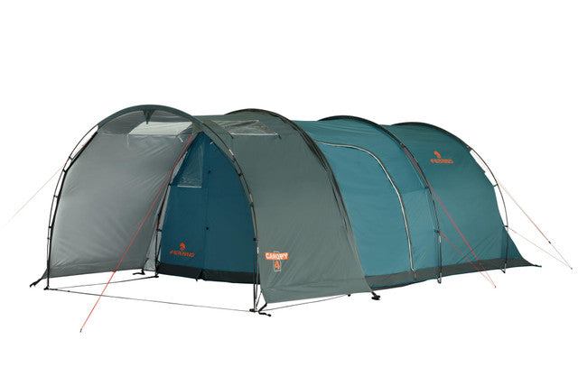 Tenda Fenix 4 montata in campeggio all'aperto