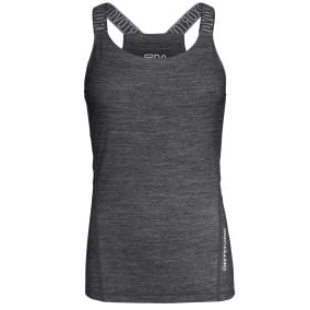 Ortovox 150 Essential Top donna con canotta in lana Merino Tasmania traspirante e termica per attività montane