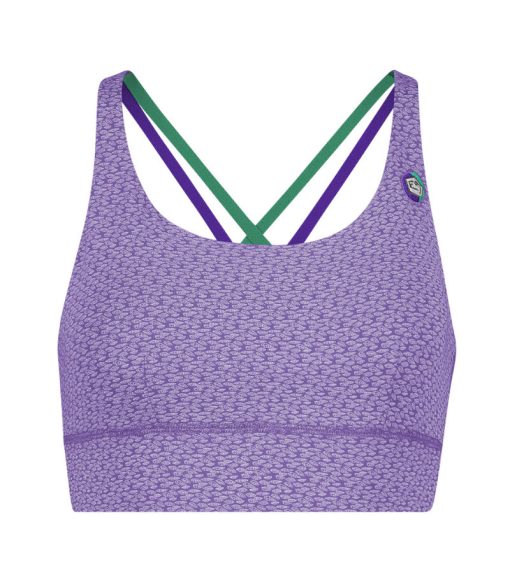 Reggiseno imbottito in cotone organico con ricamo e bretelle elastiche made in Italy