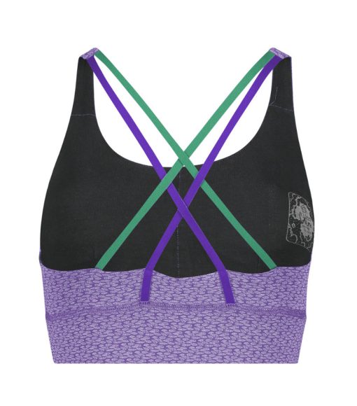 Reggiseno imbottito Mery 2.3 in cotone organico con ricamo e bretelle elastiche, comfort e mobilità, made in Italy