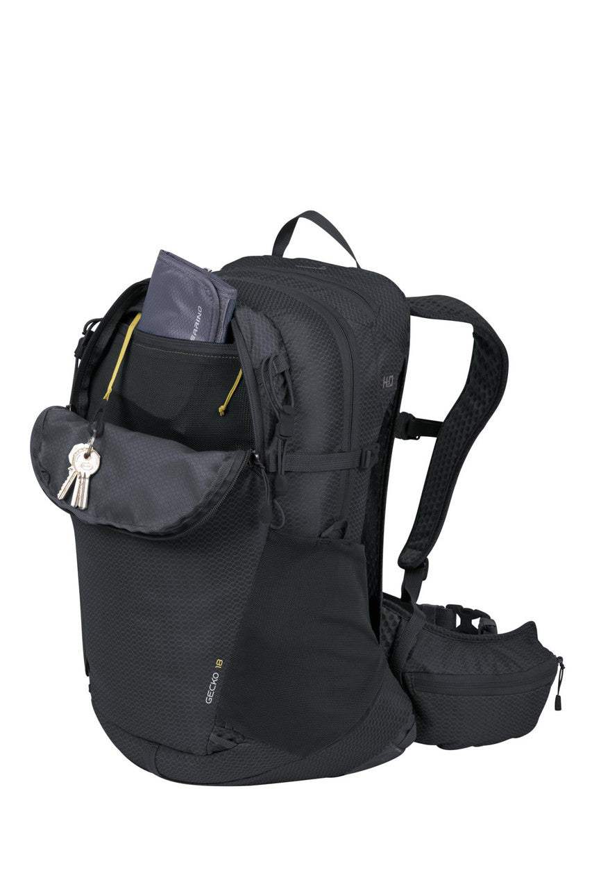 Zaino Gecko 18 compatto leggero 18 litri per trekking ed escursioni outdoor