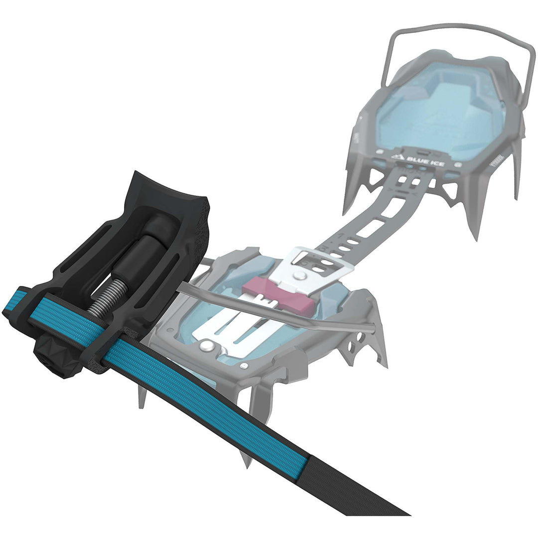 Blue Ice Griffin 12 lightweight alpine crampon with 12 points and quick adjustment system