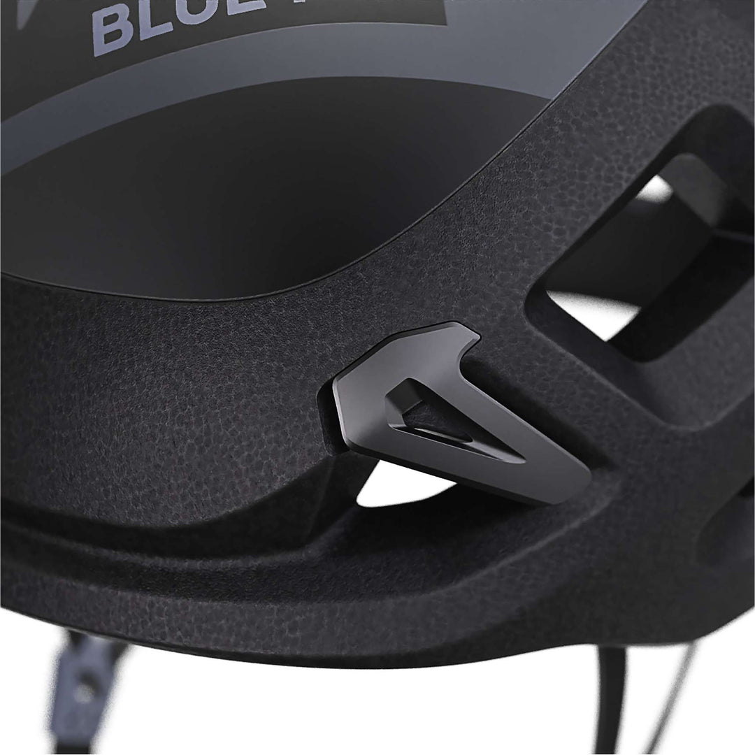 Blue Ice Blast Helmet for alpine climbing with lightweight hybrid design and ventilation system