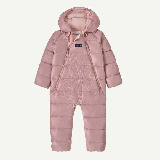 Patagonia Infant Hi-Loft Down Sweater Bunting Fuzzy Mauve - fronte