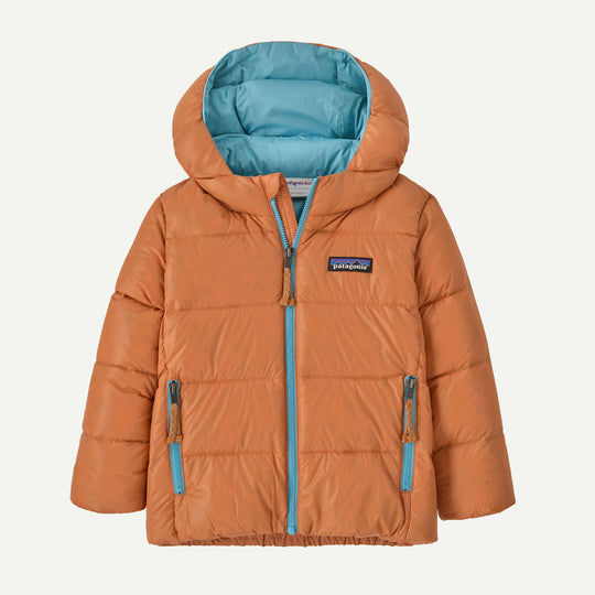 Patagonia Baby Hi-Loft Down Sweater Hoody Marigold - fronte