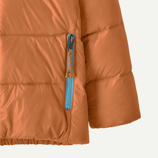 Patagonia Baby Hi-Loft Down Sweater Hoody Marigold - dettaglio