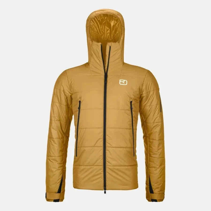 Giacca Swisswool Zinal Jacket M leggera e termoregolante con cappuccio regolabile e tasche zip per montagna