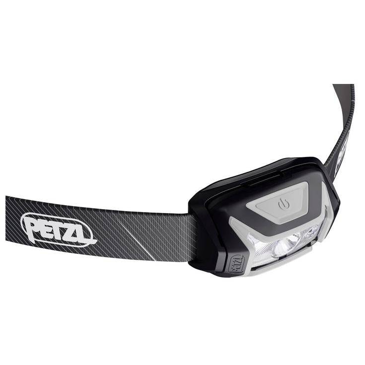 Lampada frontale Petzl Tikka 350 lumen con luce bianca e rossa, archetto regolabile e impermeabile IPX4.