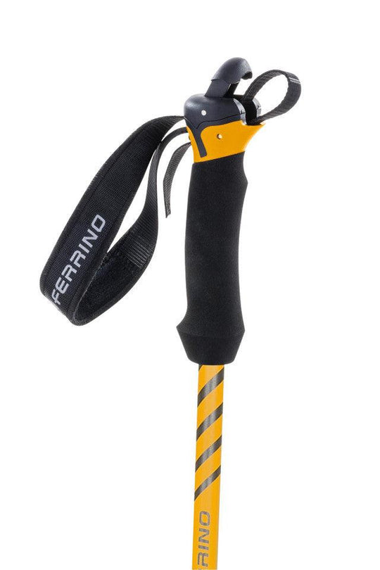 Ferrino Bastoncini Ultar trekking poles with shock absorber and telescopic aluminum design for mountain hiking