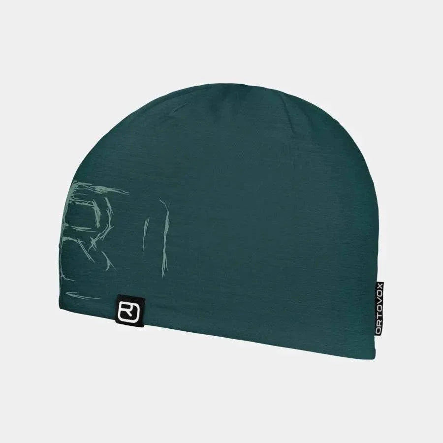 Berretto leggero 120 Tec Logo in lana merino e lyocell per regolazione climatica e calore
