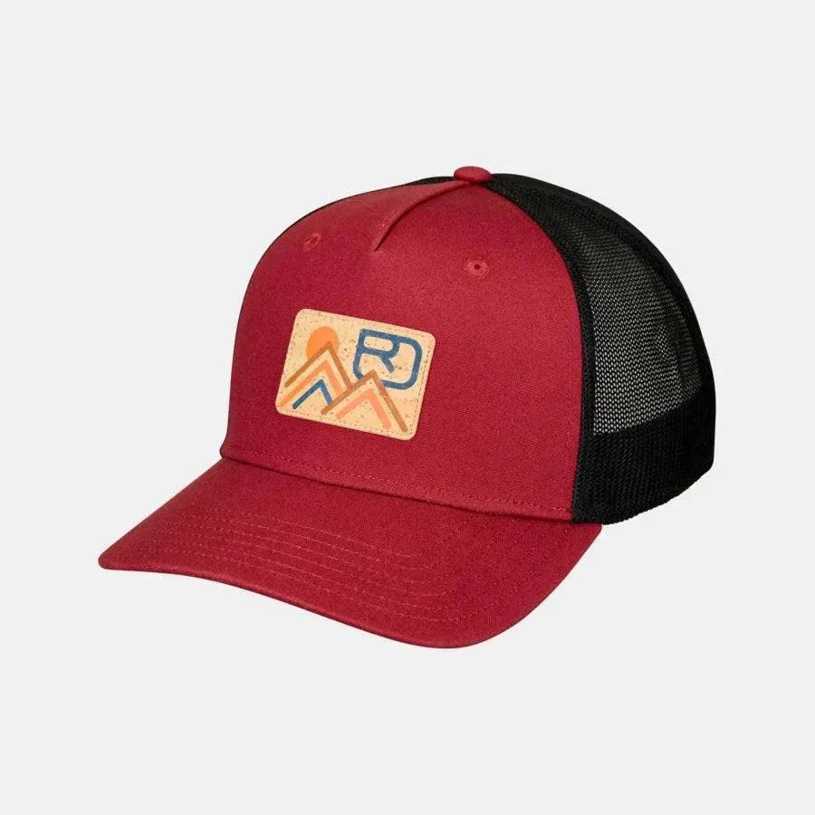 Cappellino Corky Trucker stile camionista marrone con logo ricamato