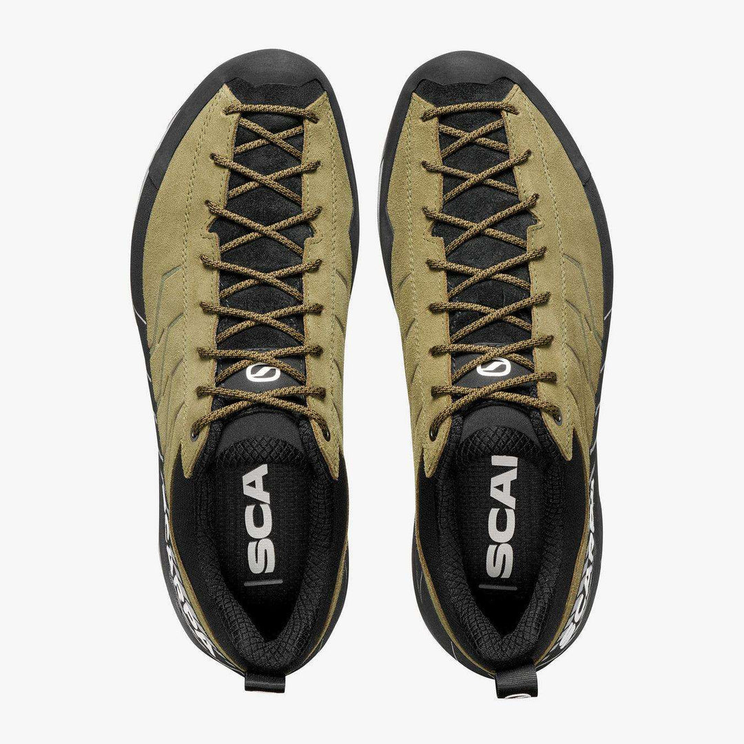 Scarpa tecnica da avvicinamento Mescalito in pelle scamosciata idrorepellente con suola Vibram leggere e protezione rinforzata