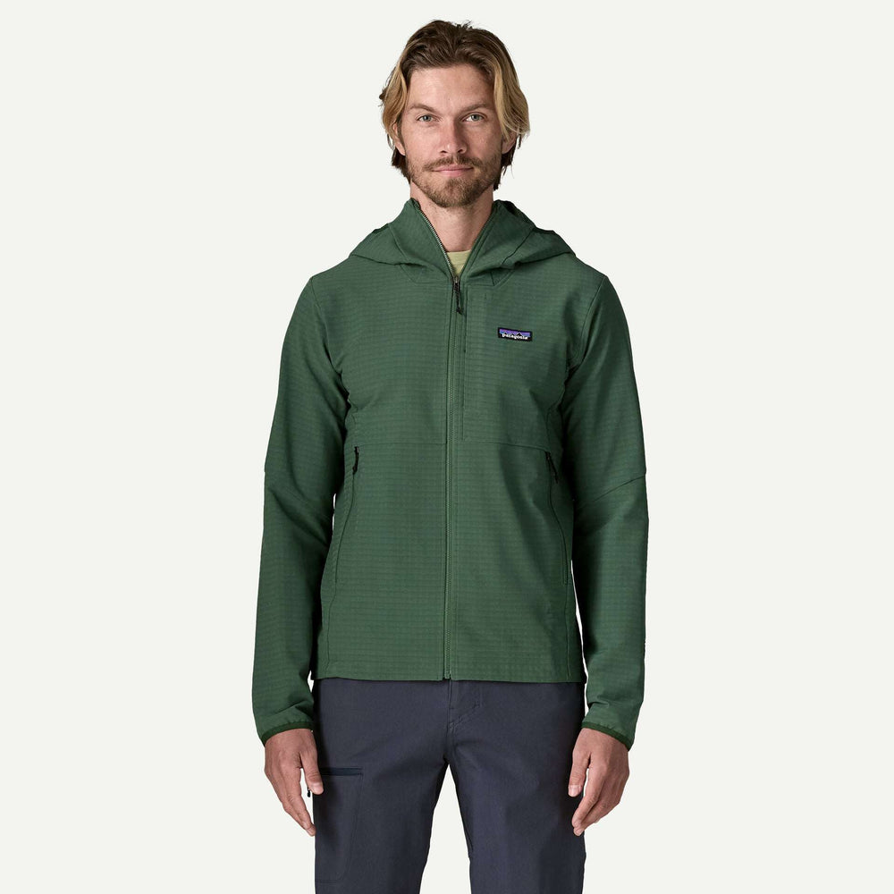 Patagonia M's R1 TechFace Hoody - Canopy Green - foto 2
