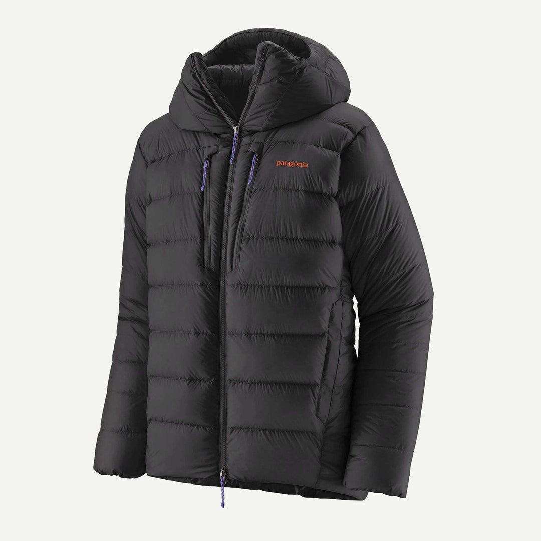 Patagonia Grade Vii Down Parka: parka nero trapuntato con cappuccio