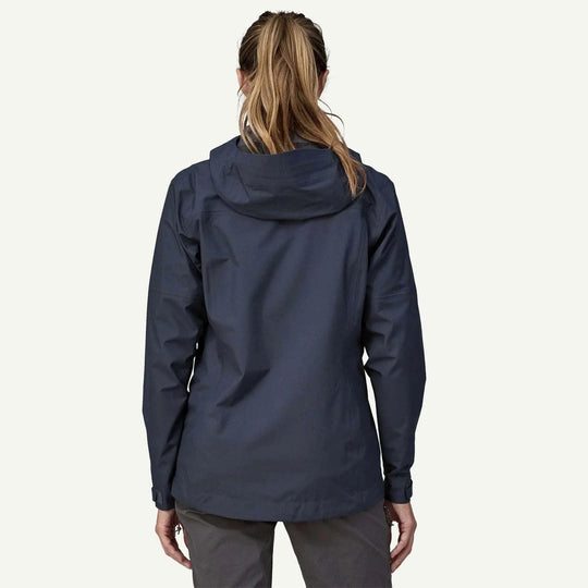 Giacca impermeabile donna W's Boulder Fork Rain Jkt con cappuccio regolabile e tessuto a 3 strati resistente alla pioggia