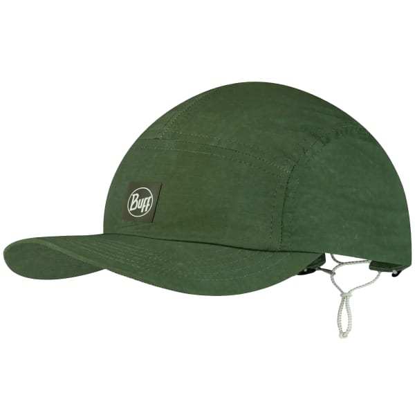 Cappellino BUFF® 5 Panel Explore Cap leggero e traspirante con design a 5 pannelli e regolazione posteriore per attività outdoor