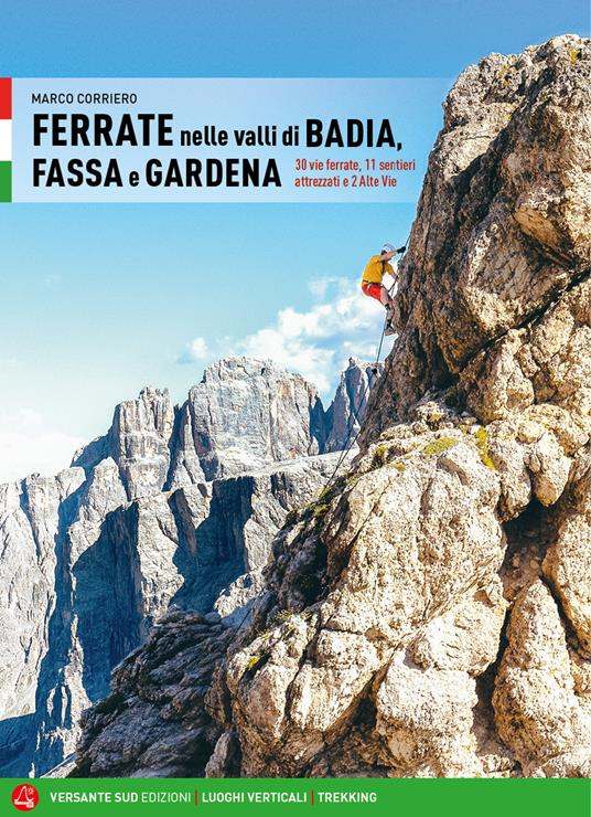 Copertina Ferrate nelle valli di Badia Fassa e Gardena, italiano - ISBN 9788855471206