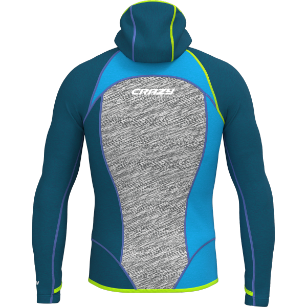 Pull Resolution Light trekking jacket with elastic hood and zippered pockets in bright colors