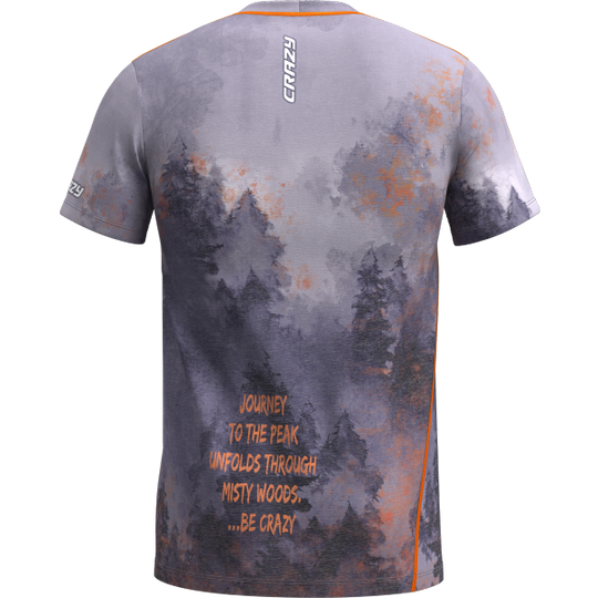 Shirt Legend T-shirt with exclusive forest print, breathable tencel fabric.
