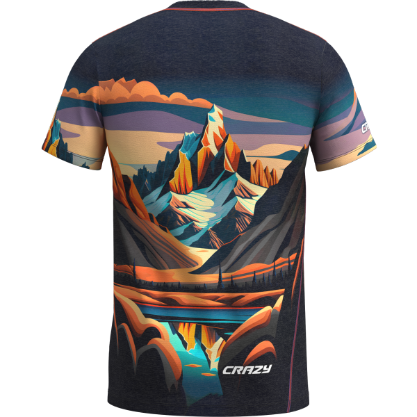 T-shirt con stampa esclusiva montagna, traspirante e fresca, Shirt Legend.