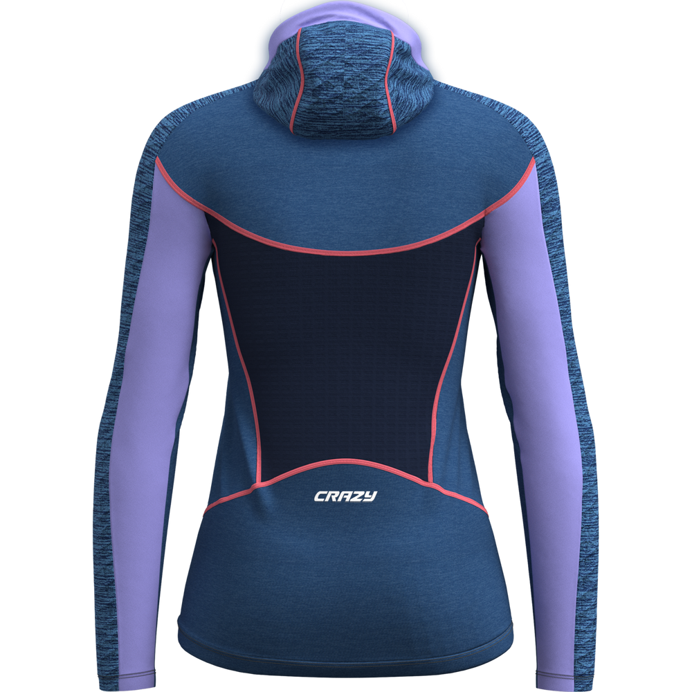 Pull Traverse Donna trekking jacket lightweight technical fabric ergonomic hood