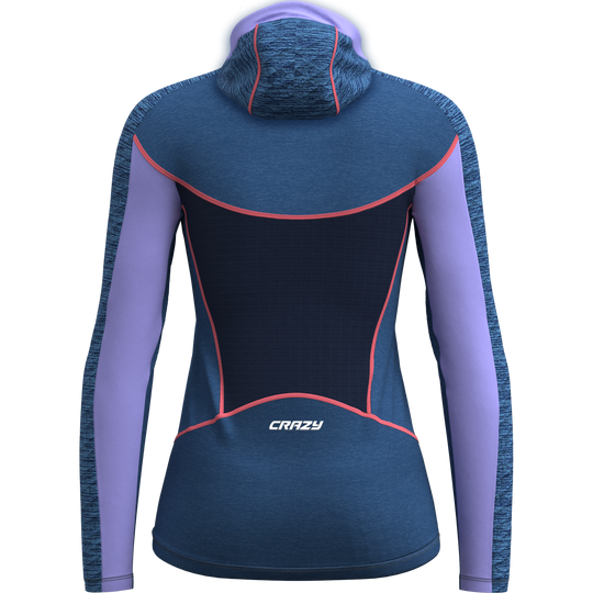 Pull Traverse Donna trekking jacket lightweight technical fabric ergonomic hood