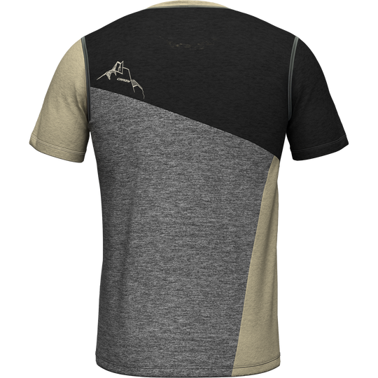 T-shirt Gulliver in hemp fabric with geometric color block design for casual wear