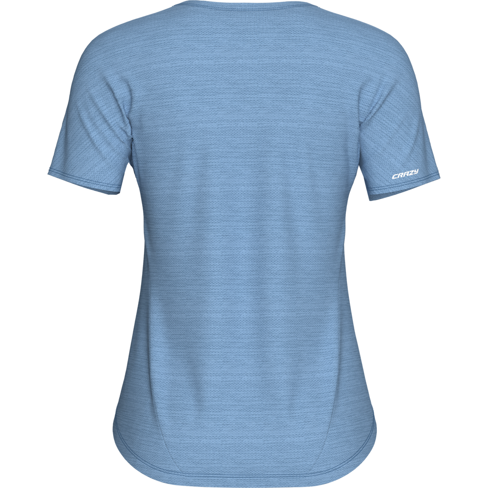 Technical and refined Exit T-shirt with rounded bottom and contrasting stitching for outdoor activities