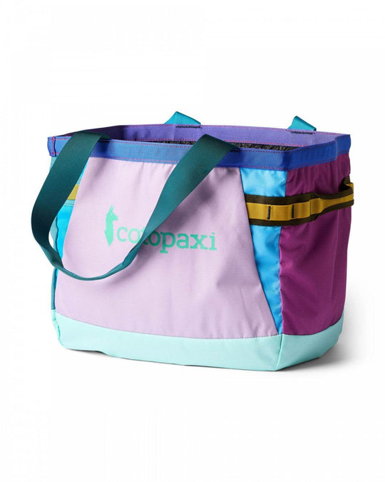 Allpa 30L Gear Hauler Tote made from recycled fabric with multiple handles and pockets for organized gear transport