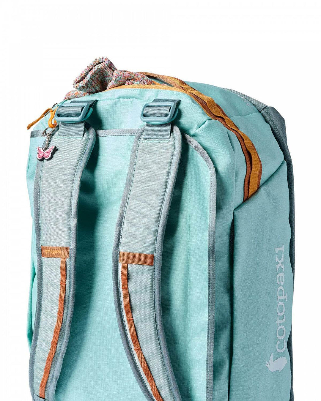 Borsa da viaggio Allpa Getaway 55L Duffel in nylon ripstop riciclato resistente e versatile.