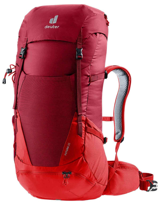 Futura 32 ergonomic women's hiking backpack with Aircomfort Sensic Pro system and multiple compartments