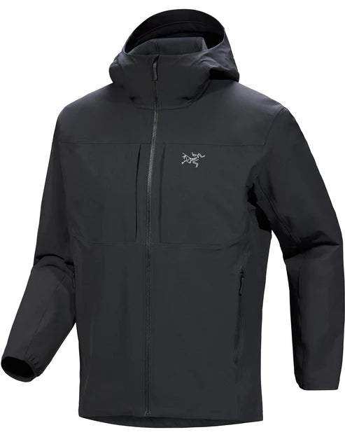 Felpa Gamma Hoody M resistente alle intemperie con cappuccio StormHood compatibile con casco per escursionismo e arrampicata