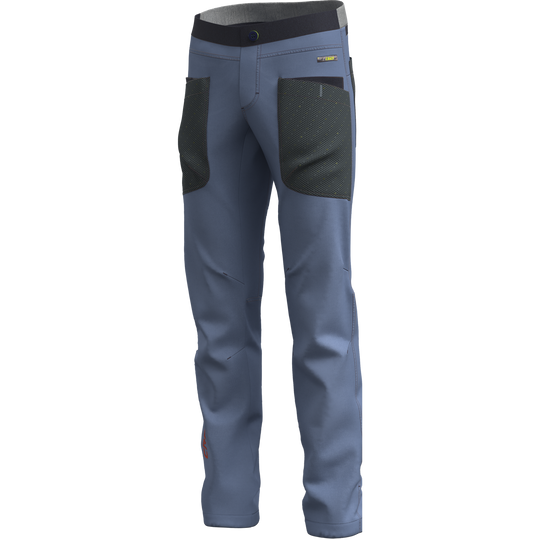 Pant Gulliver light outdoor pants with elastic waistband, multiple pockets, and adjustable hem in indigo jeans style