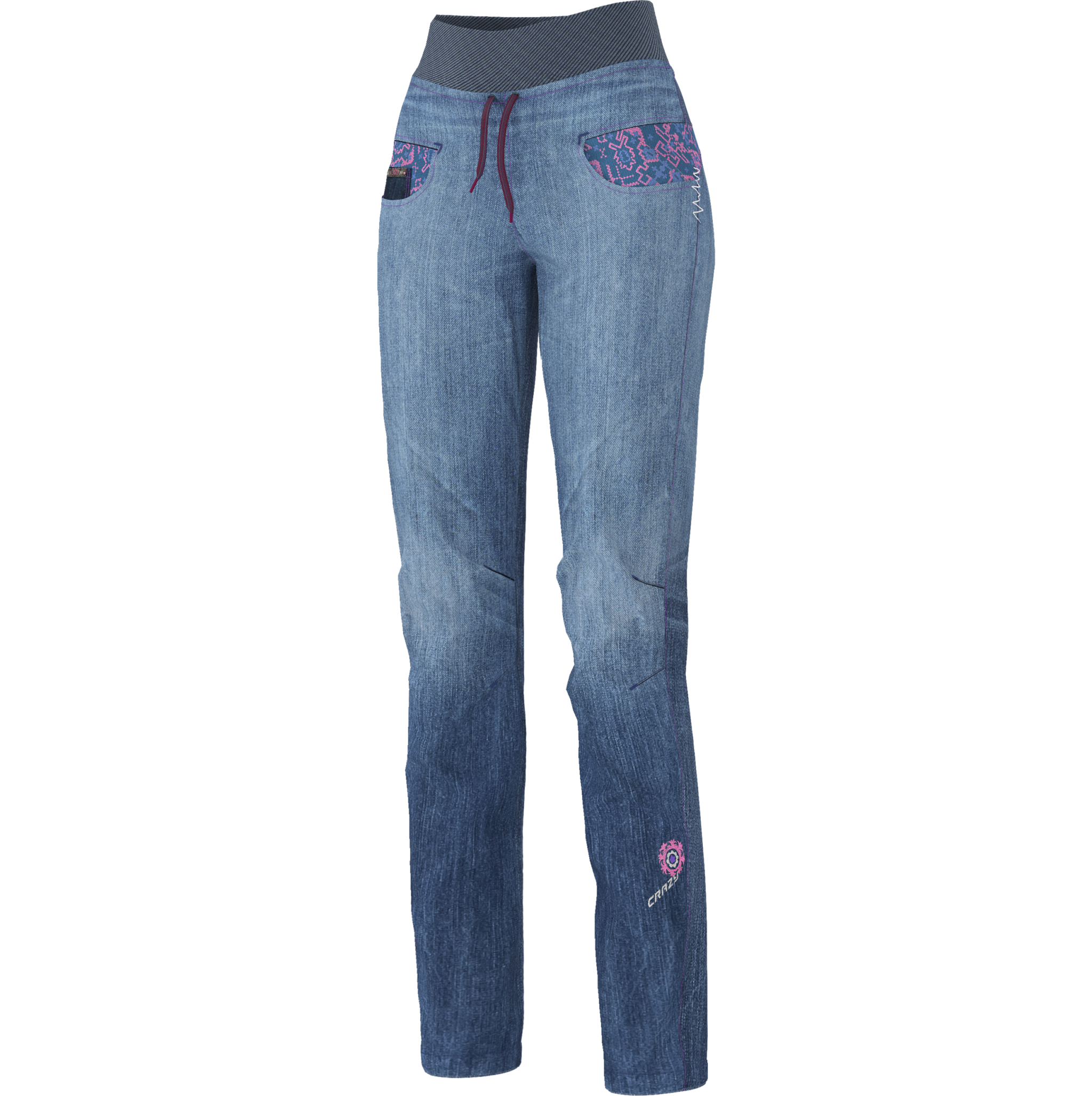 Pant Aria Light pants with adjustable waistband, Liberty London pocket inserts, and elastic ankle cuffs in Performance Cotton fabric