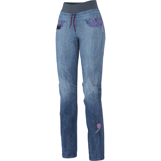Pant Aria Light pants with adjustable waistband, Liberty London pocket inserts, and elastic ankle cuffs in Performance Cotton fabric