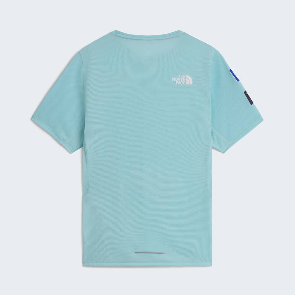 The North Face W Summit High Trail Ss - Graphic/Canal Blue – Canal Blue – vista posteriore